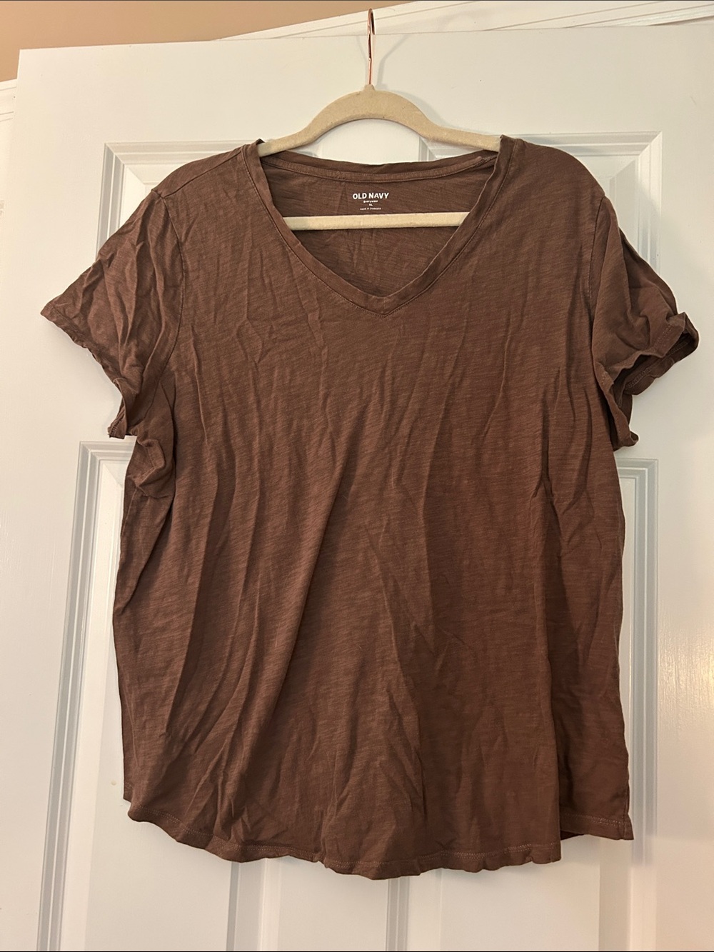 Old Navy (XL) every wear teddy bear brown 100% cotton t-shirt